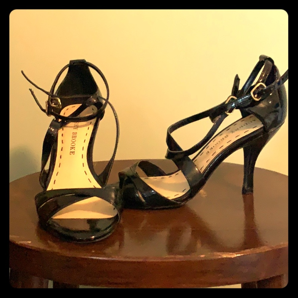 Strappy black heels